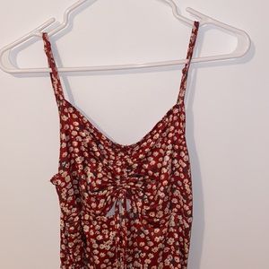 2/20$ red flower summer dress